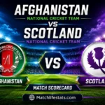 afghanistan national cricket team vs scotland national cricket team match scorecard