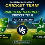australian men’s cricket team vs pakistan national cricket team match scorecard
