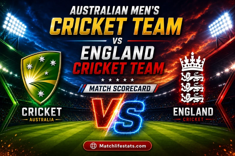 australian men’s cricket team vs england cricket team match scorecard
