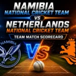 namibia national cricket team vs netherlands national cricket team match scorecard