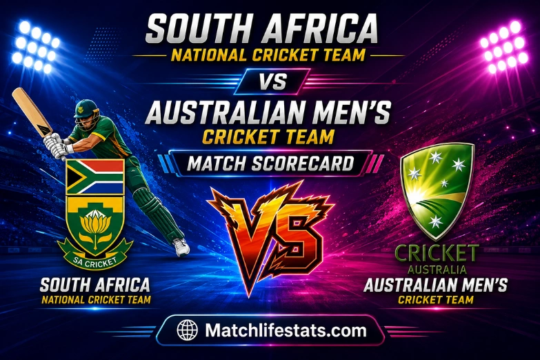 south africa national cricket team vs australian men’s cricket team match scorecard
