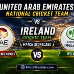 united arab emirates national cricket team vs ireland cricket team match scorecard