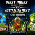 west indies cricket team vs australian men’s cricket team match scorecard