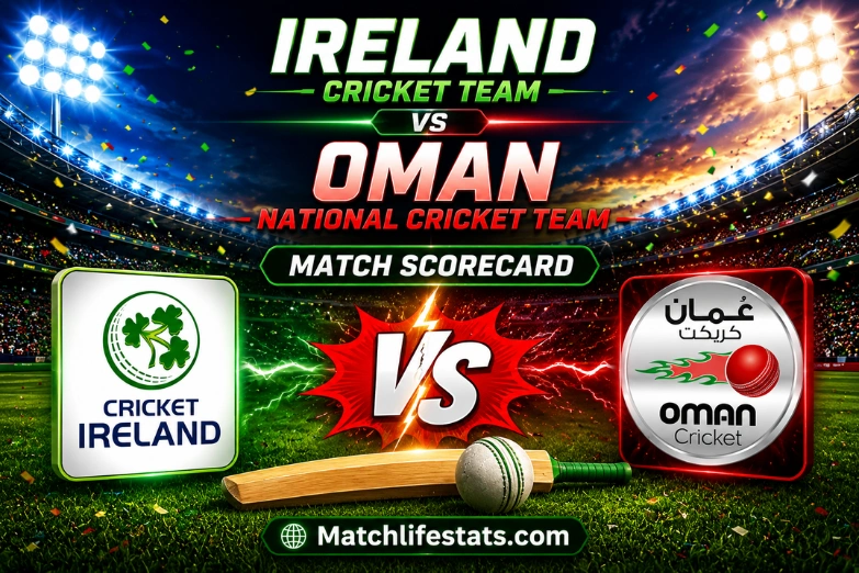 Ireland Cricket Team Vs Oman National Cricket Team Match Scorecard