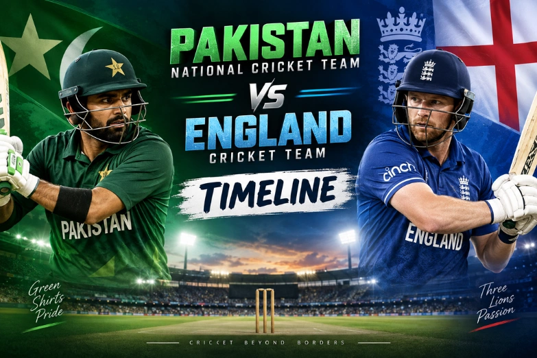Pakistan National Cricket Team Vs England Cricket Team Timeline