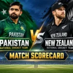 Pakistan National Cricket Team Vs New Zealand National Cricket Team Match Scorecard
